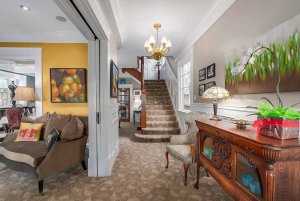 ornate hallway and staircase